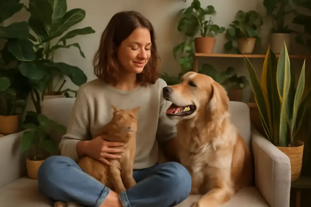 Vivere con animali domestici e piante: combinazioni che favoriscono benessere reciproco e crescita armoniosa