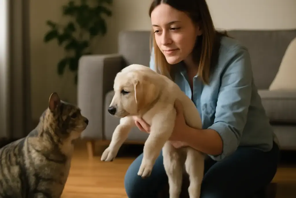 Nuovo cane in famiglia: come presentarlo al gatto senza traumi né stress