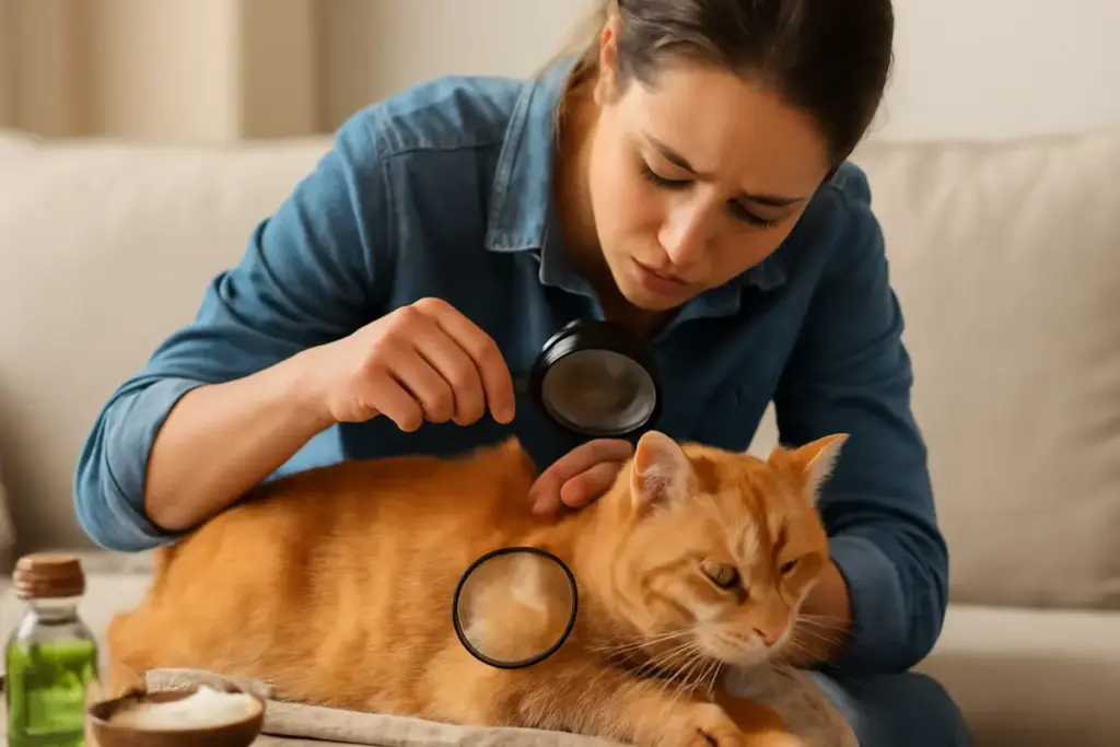 Pulci nei gatti domestici: sintomi da riconoscere e rimedi naturali che funzionano