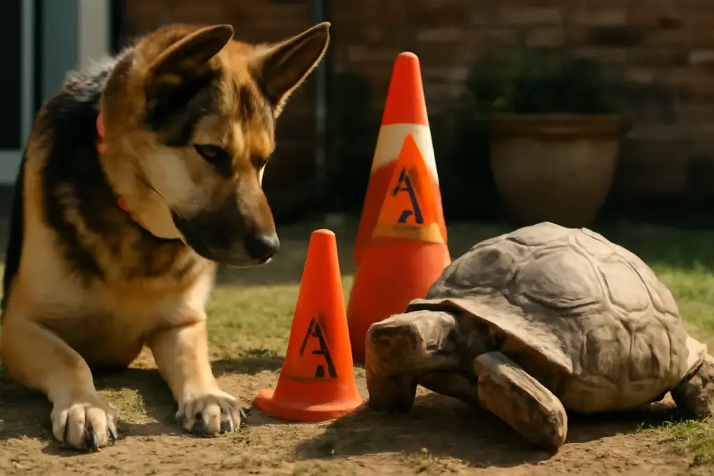 Convivenza tra cani e tartarughe di terra: regole spesso ignorate ma fondamentali per la sicurezza
