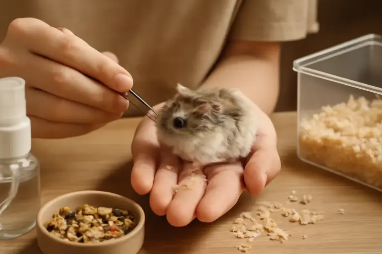 Cura del criceto russo durante la muta: piccoli gesti che evitano problemi futuri