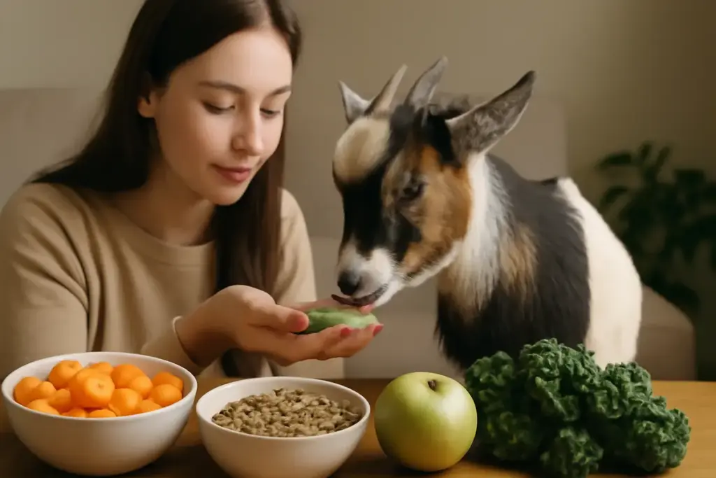 Guida all’alimentazione delle caprette nane domestiche: equilibrio tra salute e vitalità