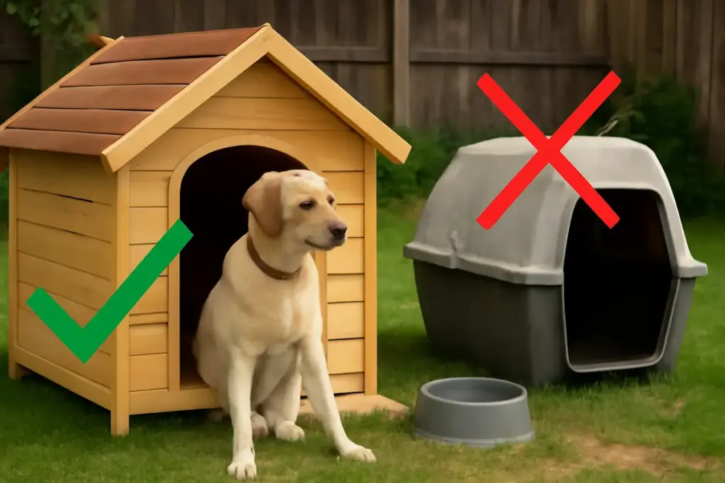 Cuccia perfetta per il cane all’aperto: materiali, posizione e errori tipici da evitare