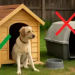 Cuccia perfetta per il cane all’aperto: materiali, posizione e errori tipici da evitare