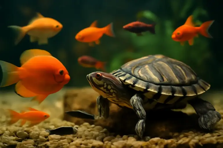 Convivenza tra tartarughe d’acqua e pesci: quali specie compatibili e quali problemi evitare?