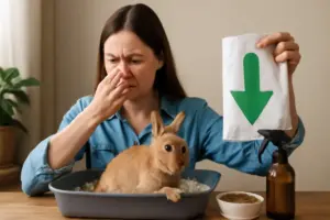 Risolvere l’odore nella lettiera dei conigli: rimedi naturali e cosa evitare assolutamente